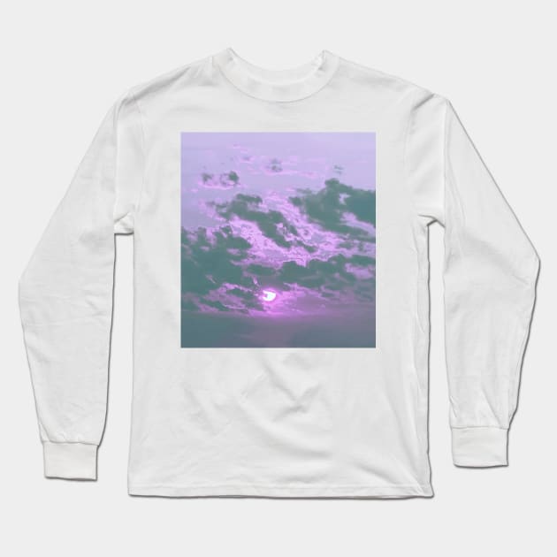 L o F i  a e s t h e t i c sunset Long Sleeve T-Shirt by lofi_retrowave